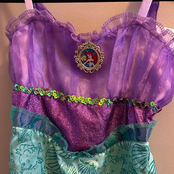 Disney Ariel Little Mermaid Costume Dress - Purple and Turquoise - Picture 4 of 7